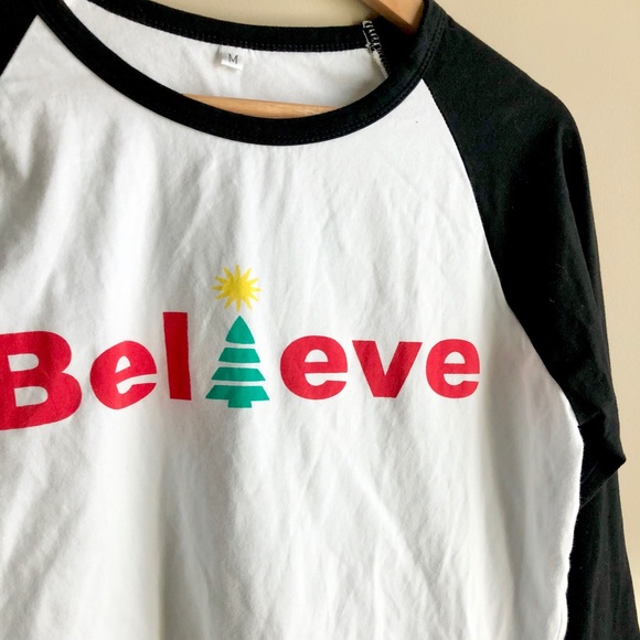 Believe Tshirt Christmas Holidays - Picture 2 of 3